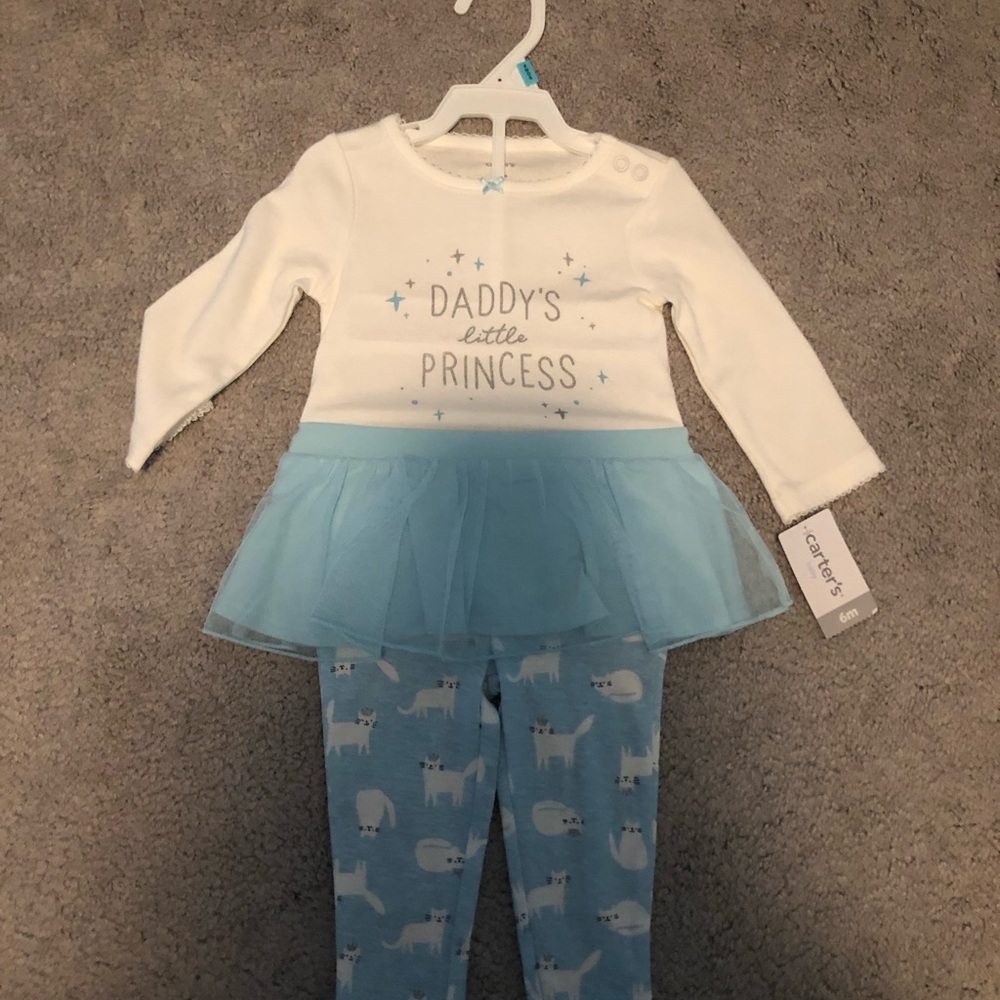 3 outfits- NWT Carters long sleeve/pant lot